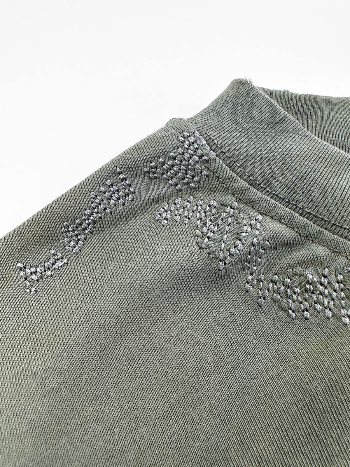 Acne Studios Distressed‑Detail Centered Text‑Logo Crew‑Neck Short‑Sleeve T‑Shirt