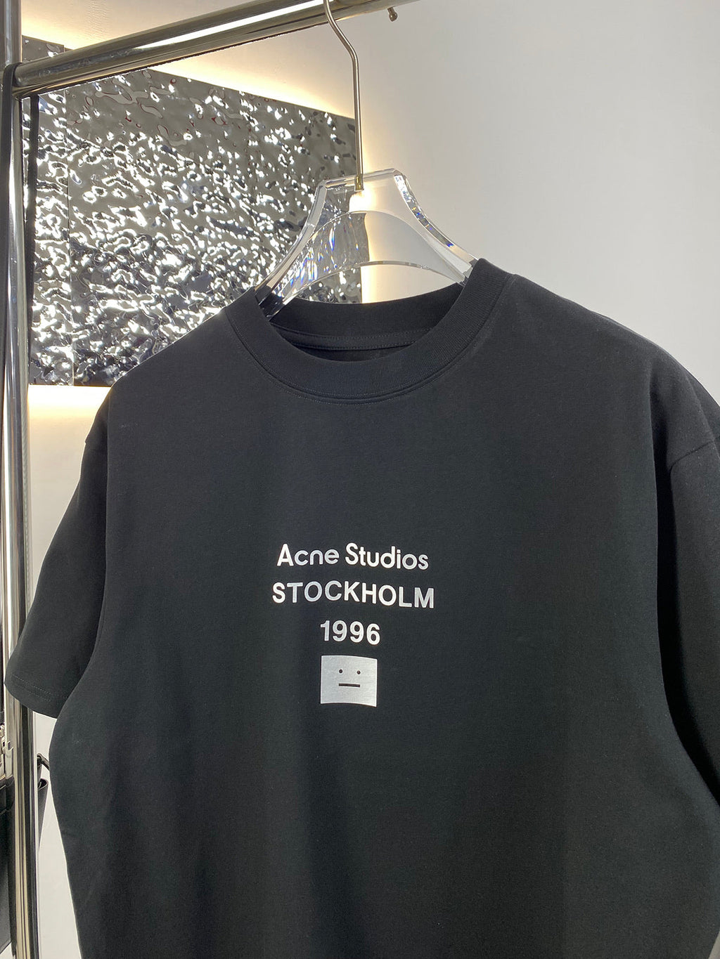 Acne Studios Short‑Sleeve Stockholm 1996 Face Graphic T‑Shirt