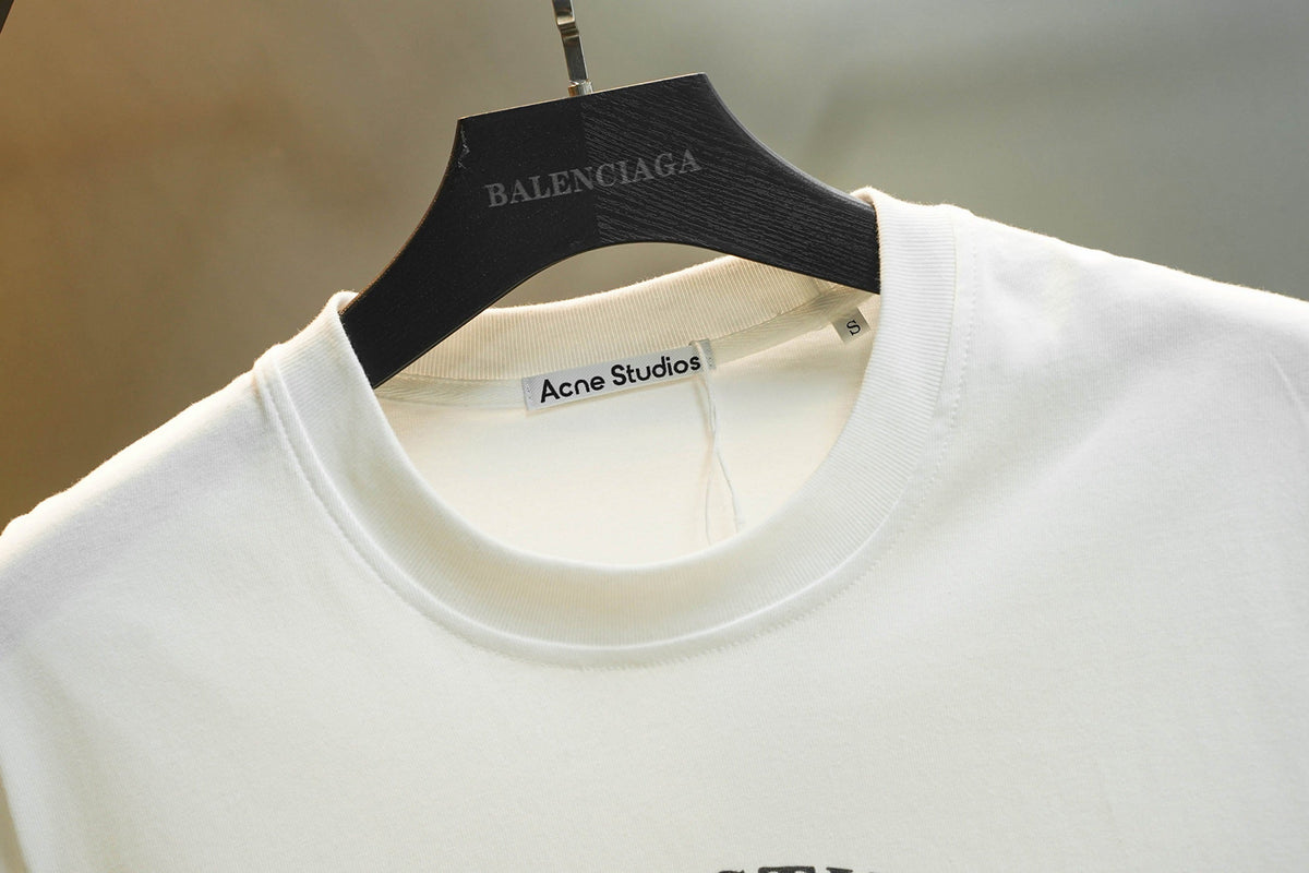 Acne Studios Contemporary Art Graphic‑Print Crew‑Neck Short‑Sleeve T‑Shirt