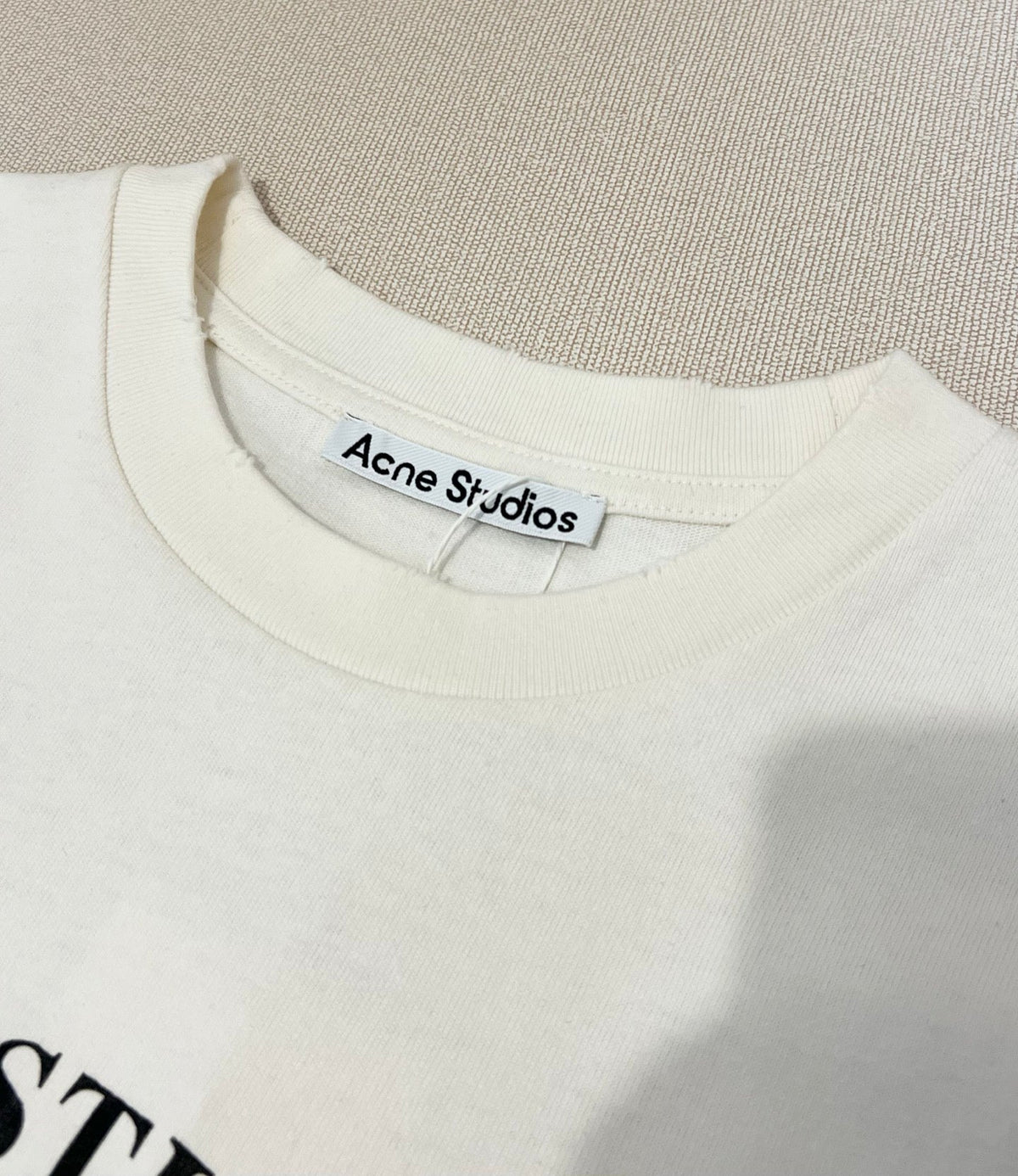 Acne Studios Contemporary Art Graphic Print Oversized Short‑Sleeve T‑Shirt