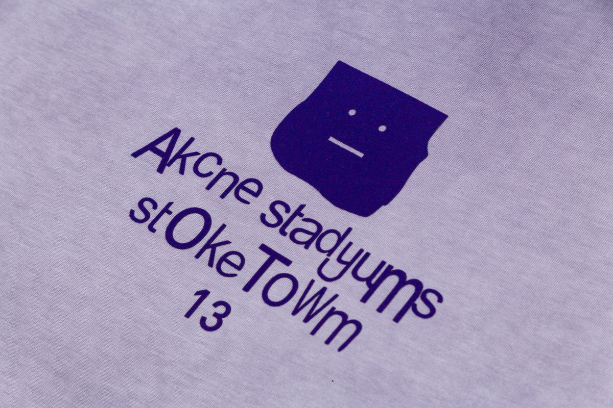 Acne Studios Short‑Sleeve Washed Face Graphic T‑Shirt