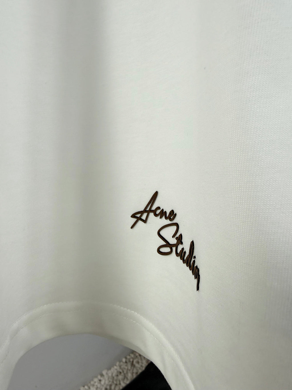 Acne Studios Short‑Sleeve Signature Script Print T‑Shirt