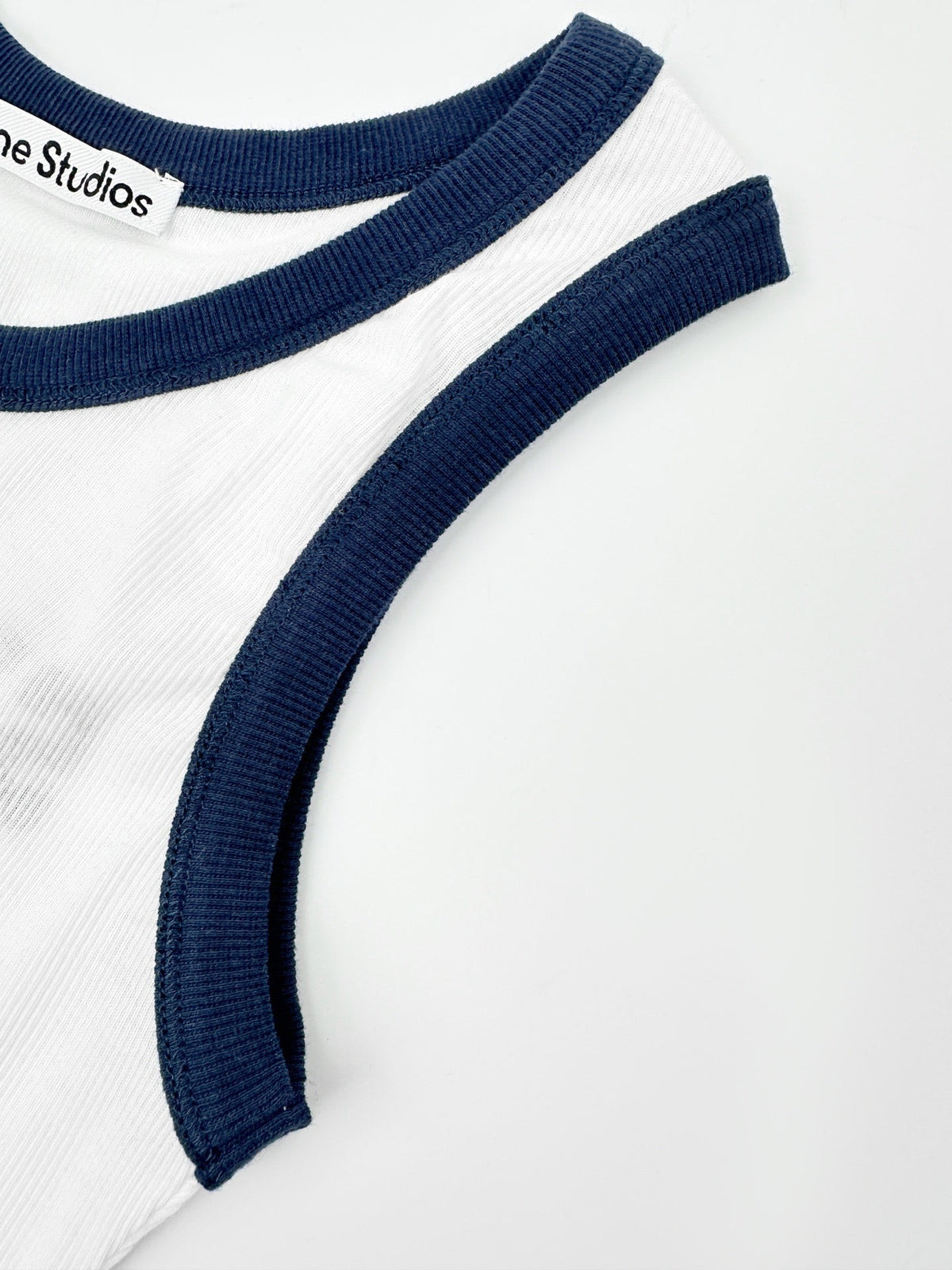 Acne Studios 96‑Graphic Ringer Ribbed Tank Top