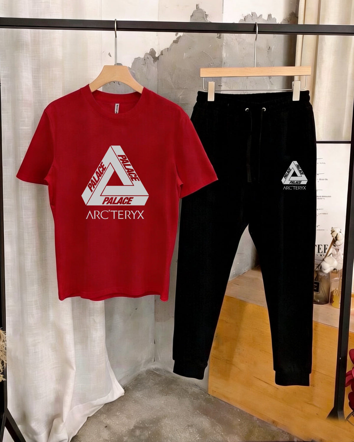 Palace × Arc'teryx Triangle Graphic T‑Shirt & Jogger Pants Set Unisex