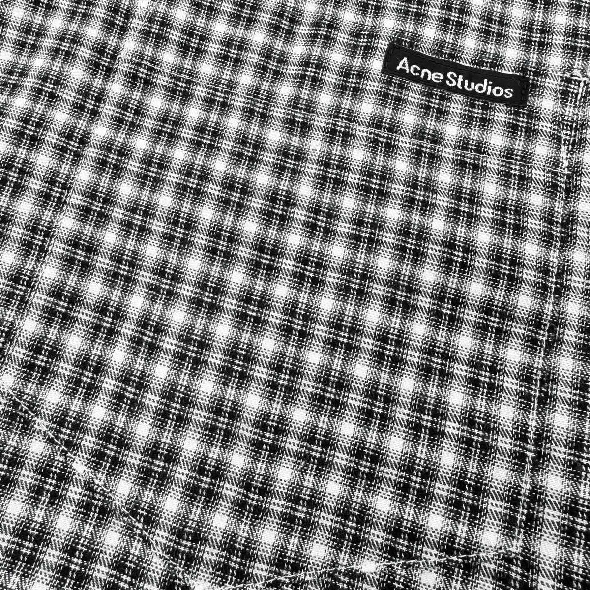 Acne Studios Long‑Sleeve Check Button‑Up Shirt