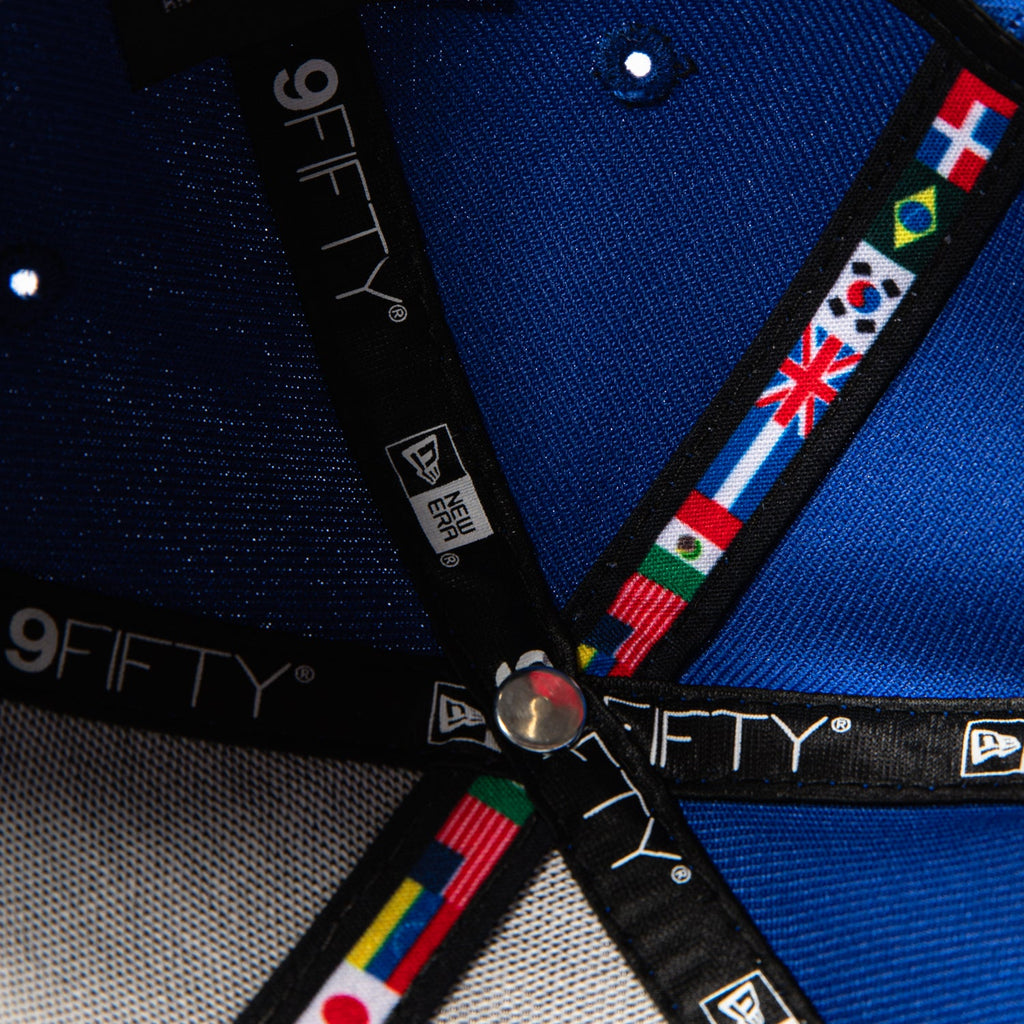 New Era 9Fifty Youth Dominican Republic 2026 World Baseball Classic Dominican Republic Flag Patch Snapback Hat - Royal, Red