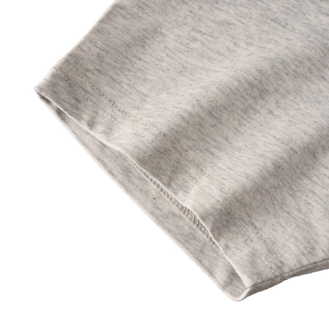 Acne Studios Bow‑Graphic Heather‑Grey Oversized Crew‑Neck T‑Shirt