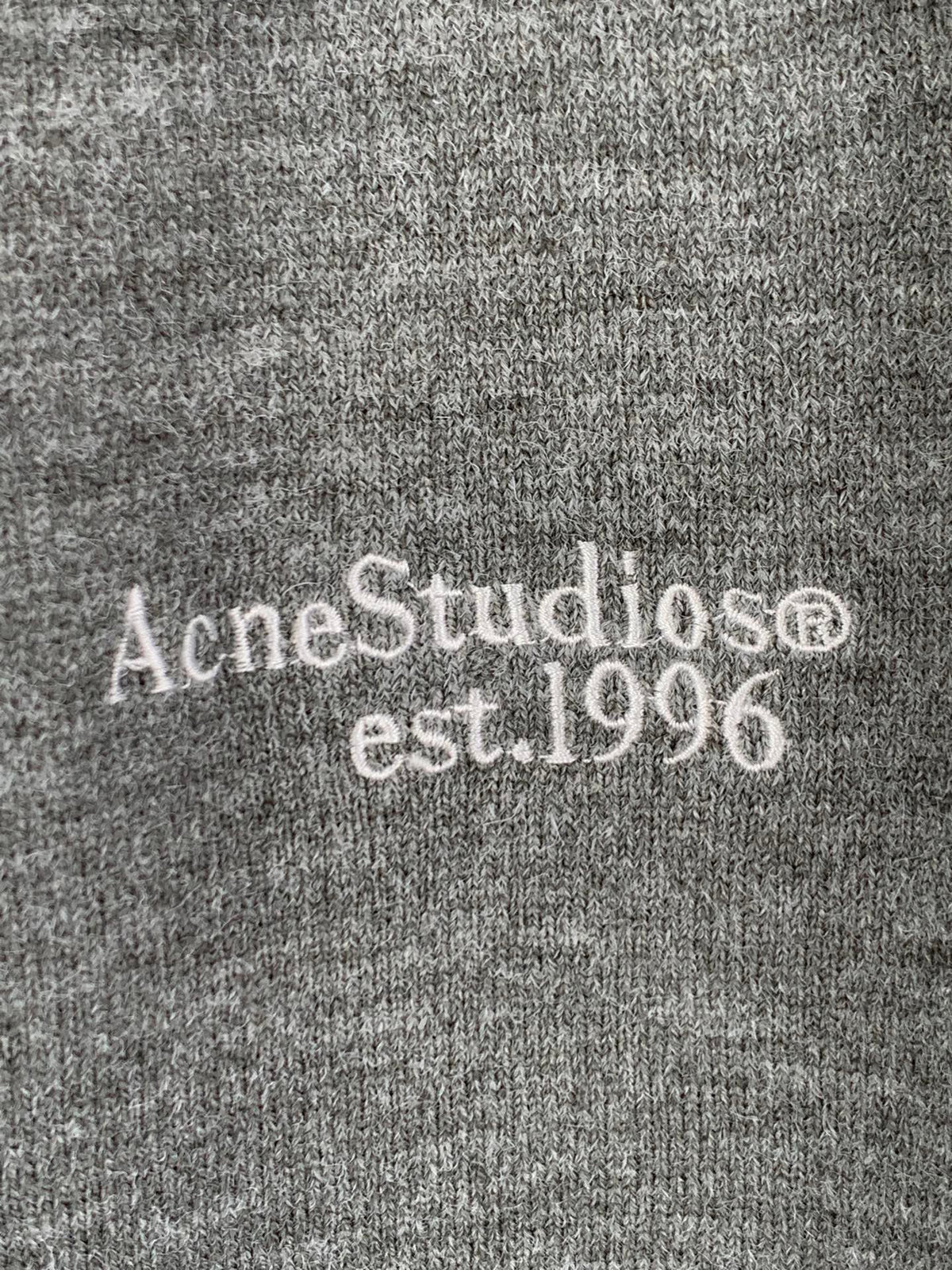 Acne Studios Long‑Sleeve Knit Polo Sweater