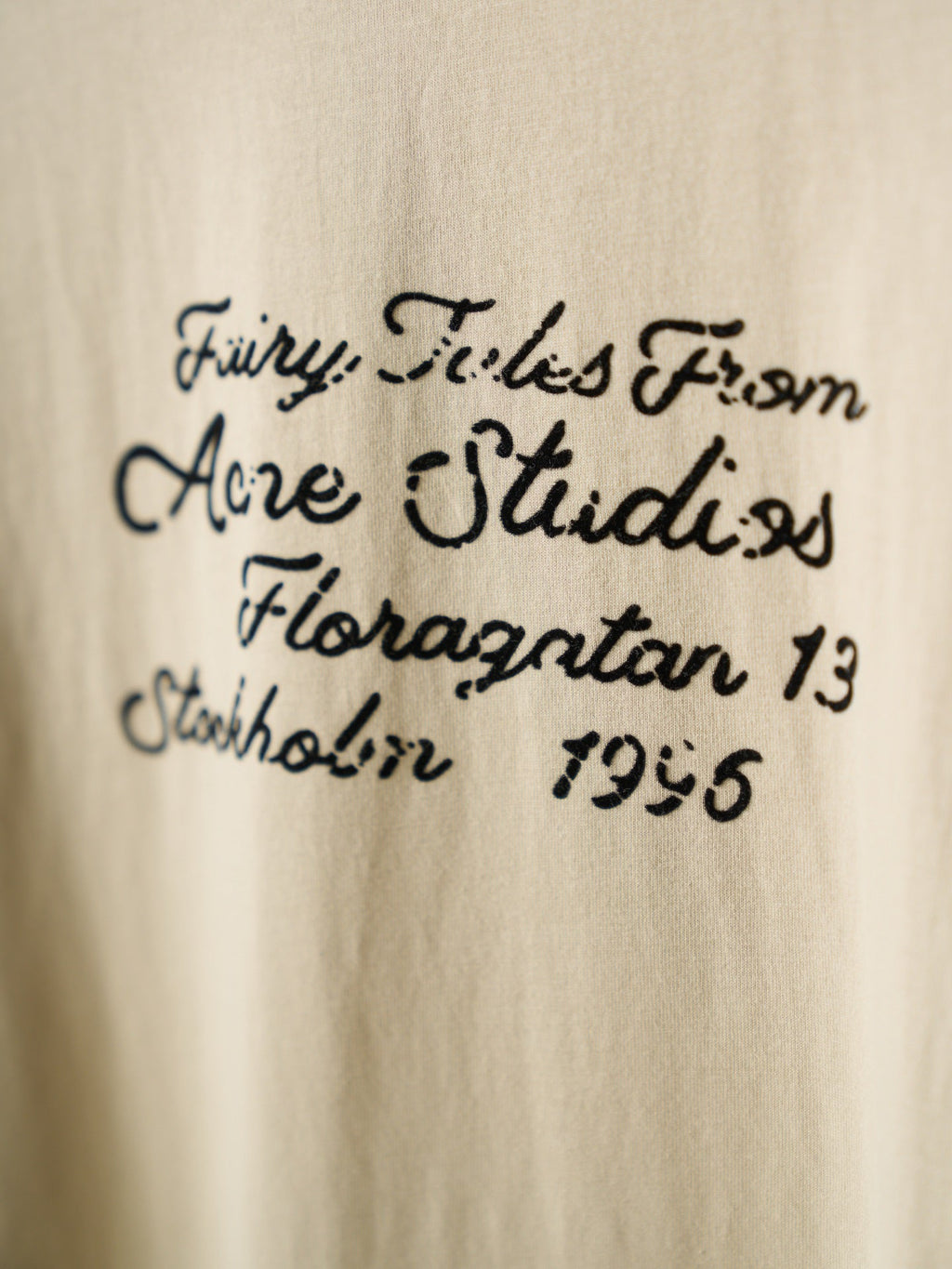 Acne Studios Stockholm 1996 Script Letter Oversized Short‑Sleeve T‑Shirt