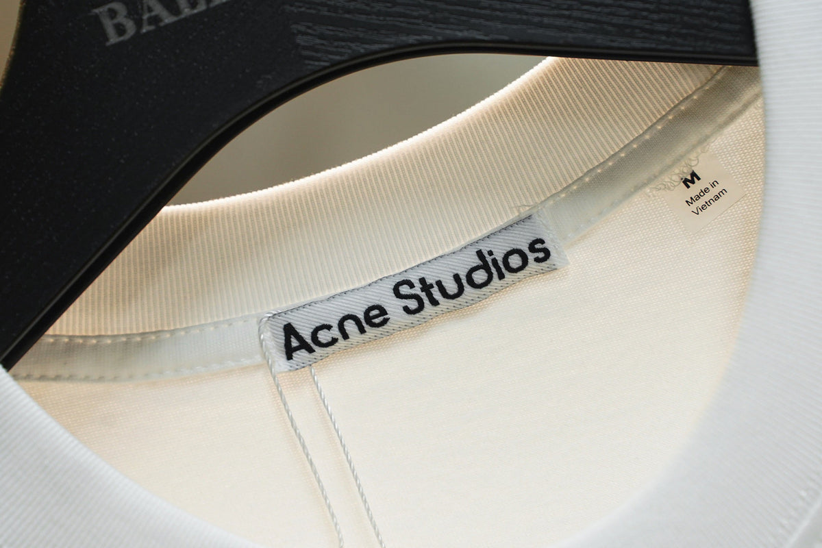 Acne Studios 1996 Sticker‑Print Crew‑Neck Short‑Sleeve T‑Shirt