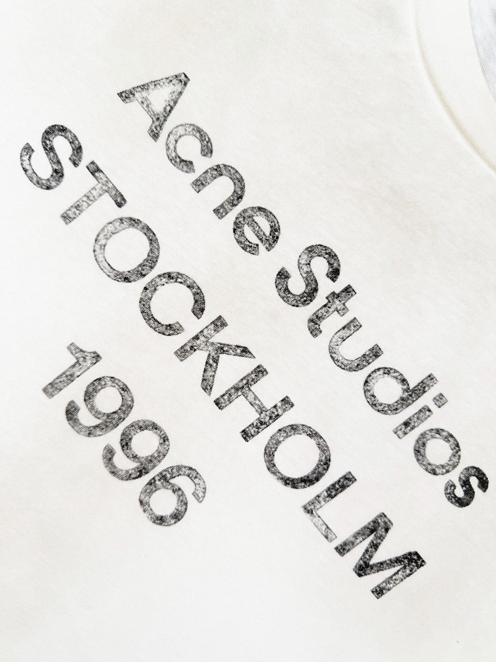 Acne Studios Stockholm 1996 Vintage‑Wash Crew‑Neck Long‑Sleeve T‑Shirt