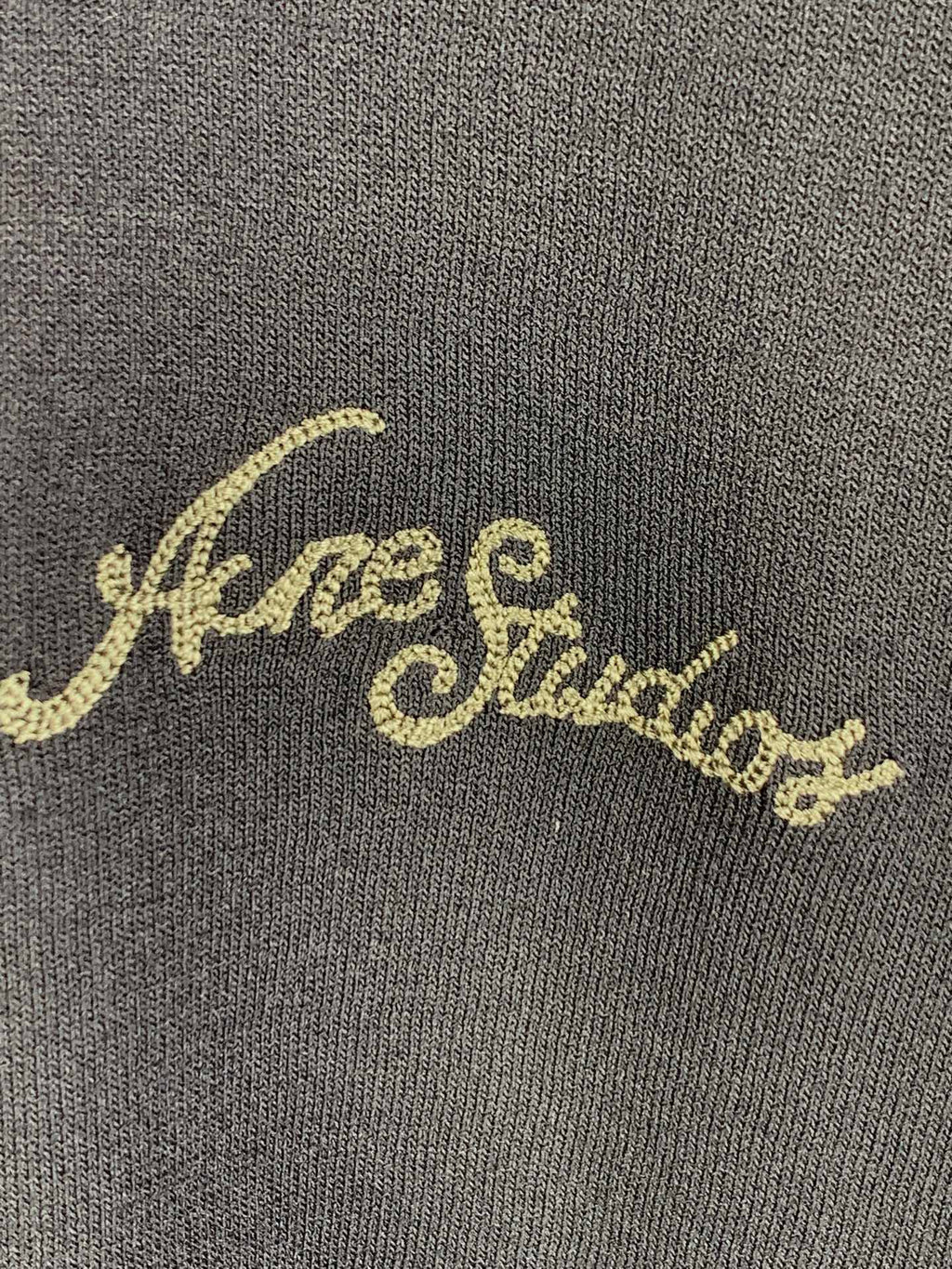 Acne Studios Script Logo Short‑Sleeve Knit T‑Shirt