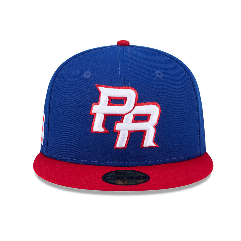 New Era 59Fifty Puerto Rico 2026 World Baseball Classic Puerto Rico Flag Patch On-Field Hat - Royal, Red