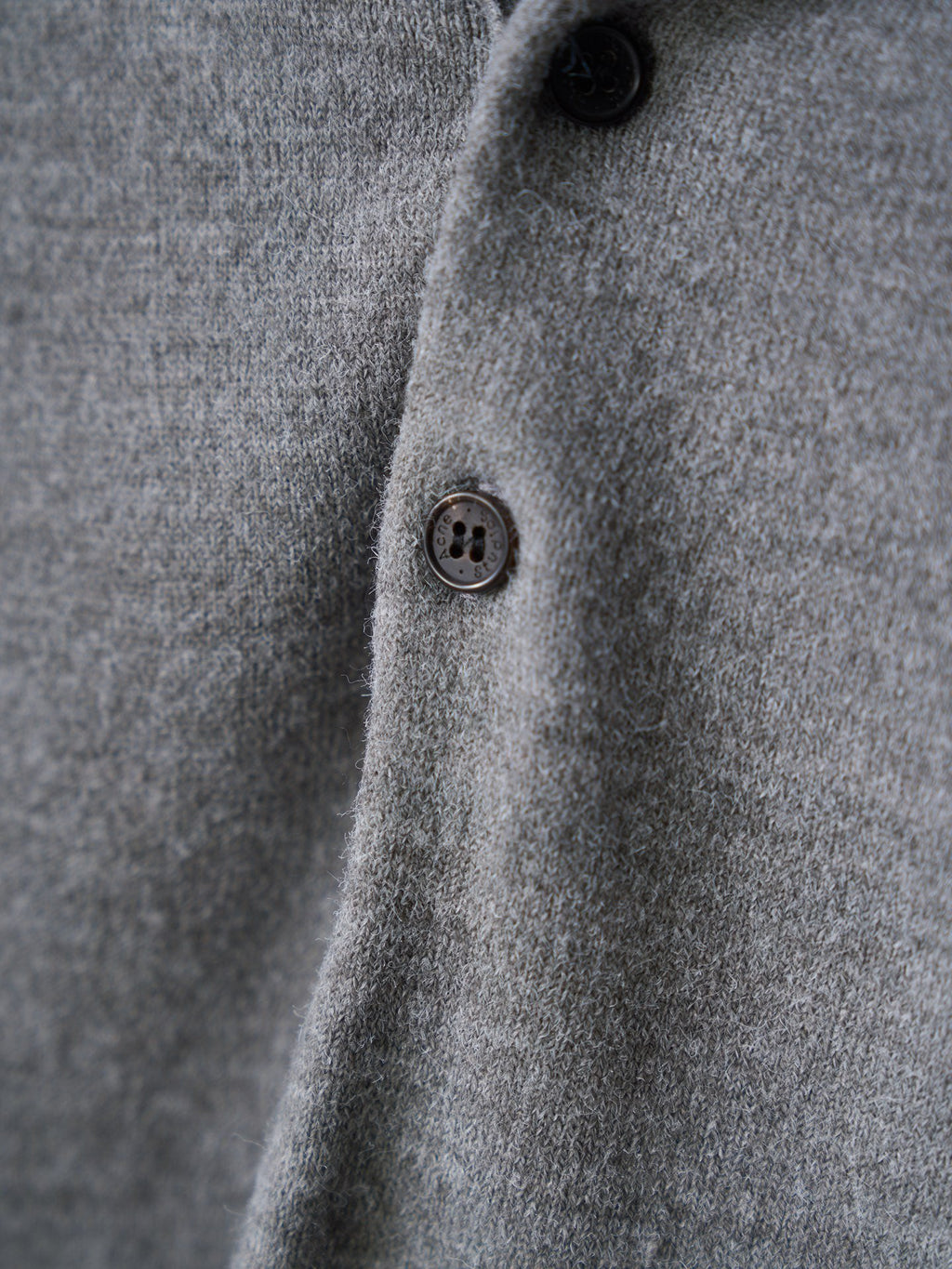 Acne Studios Est.1996 Embroidered Long‑Sleeve Knit Polo Shirt