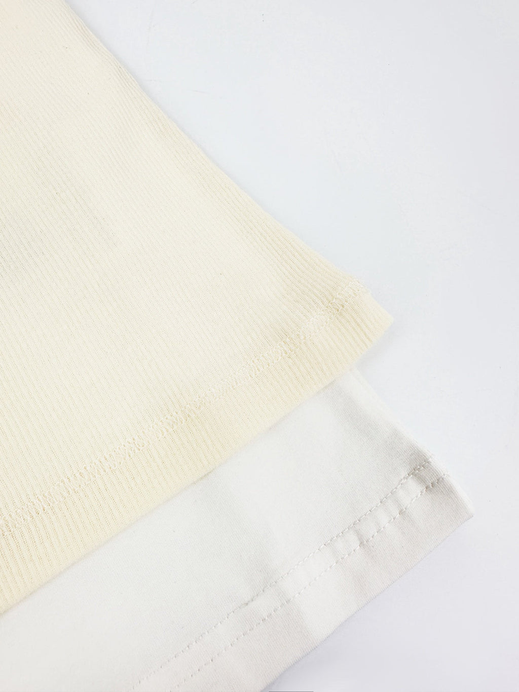 Acne Studios 1996‑Label Mock‑Layered Ribbed Tank Short‑Sleeve Top