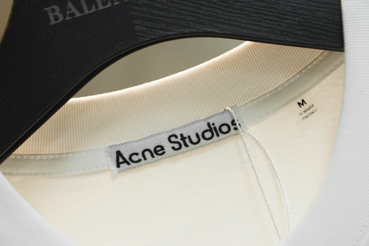 Acne Studios Circular‑Logo Crew‑Neck Short‑Sleeve T‑Shirt