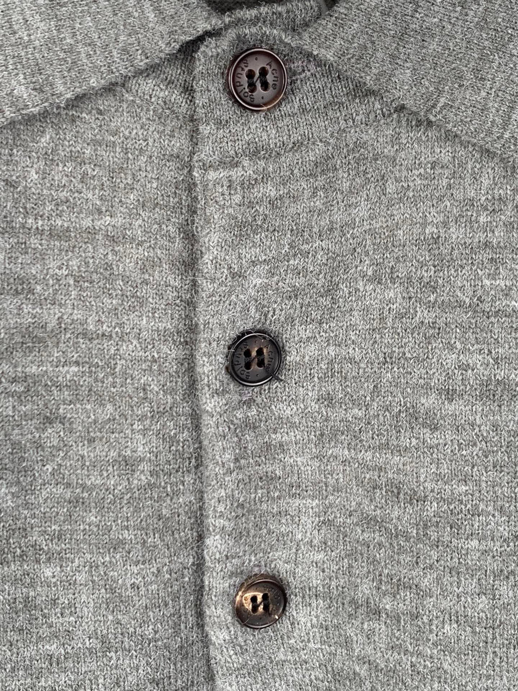 Acne Studios Long‑Sleeve Knit Polo Sweater