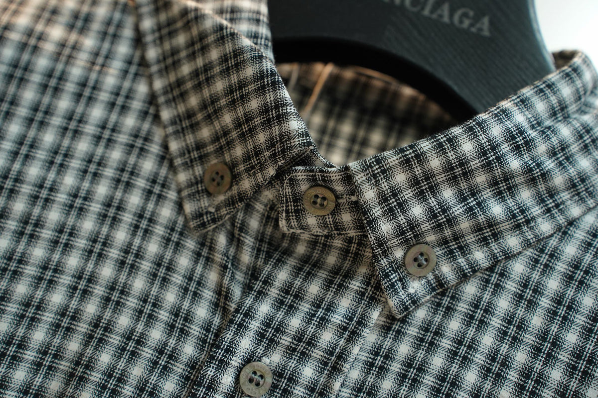 Acne Studios Check Patch‑Pocket Long‑Sleeve Button‑Down Shirt