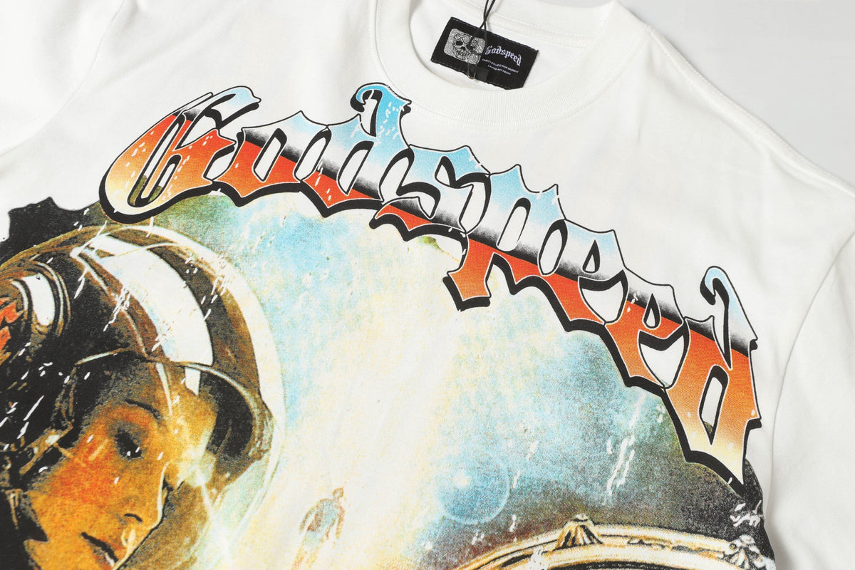 Godspeed Sci‑Fi Robot "Out Of Many, One" Double‑Sided Graphic T‑Shirt