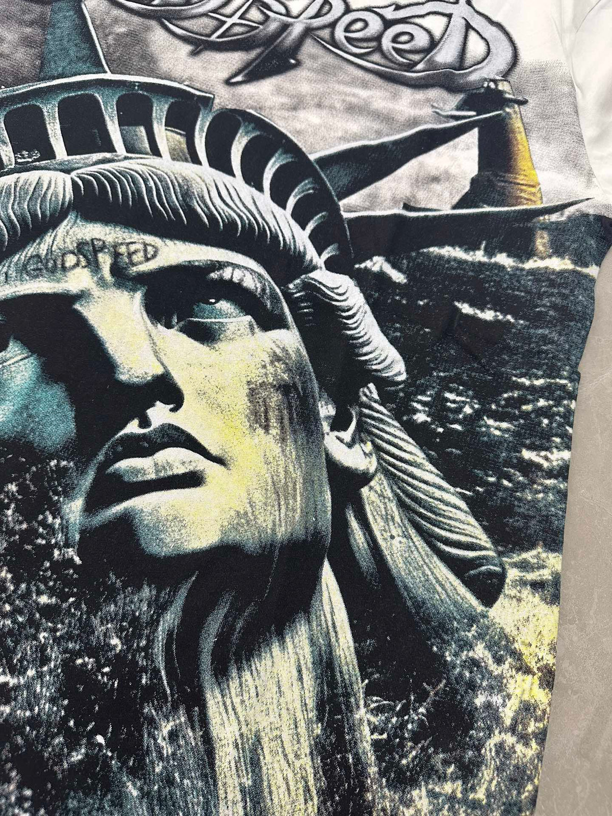 Godspeed Liberty Rising Waves Graphic Tee