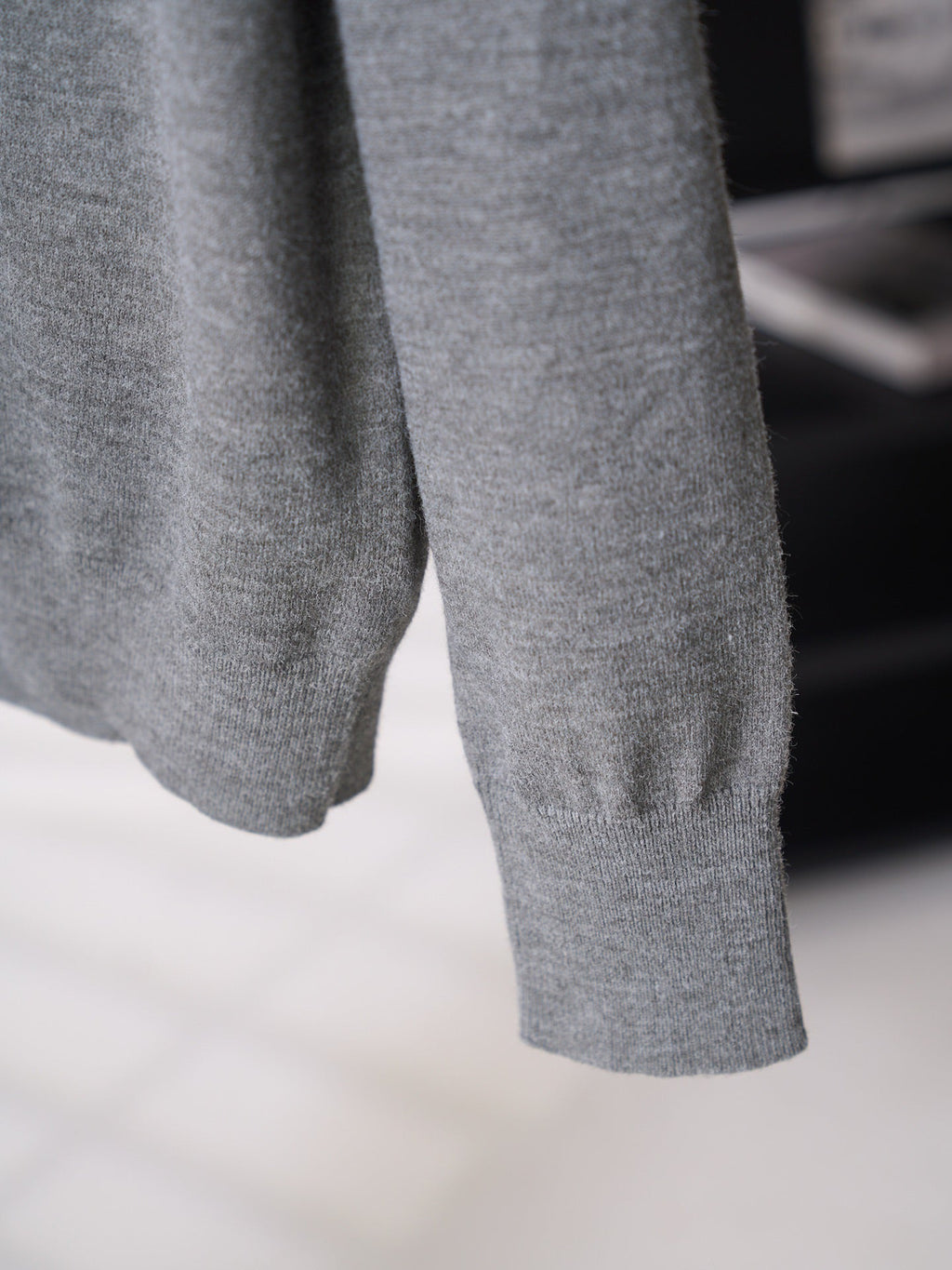 Acne Studios Est.1996 Embroidered Long‑Sleeve Knit Polo Shirt