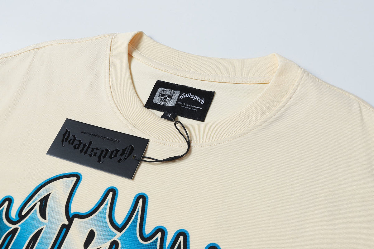 Godspeed Helicopter Liberty Statue Vintage Graphic Tee