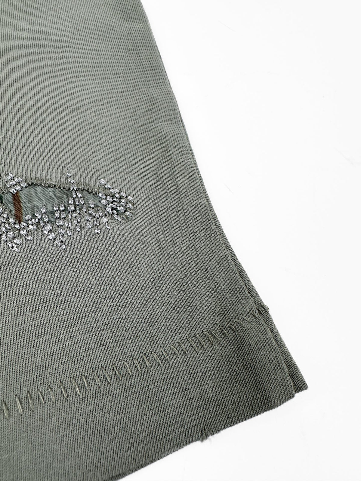 Acne Studios Distressed‑Detail Centered Text‑Logo Crew‑Neck Short‑Sleeve T‑Shirt