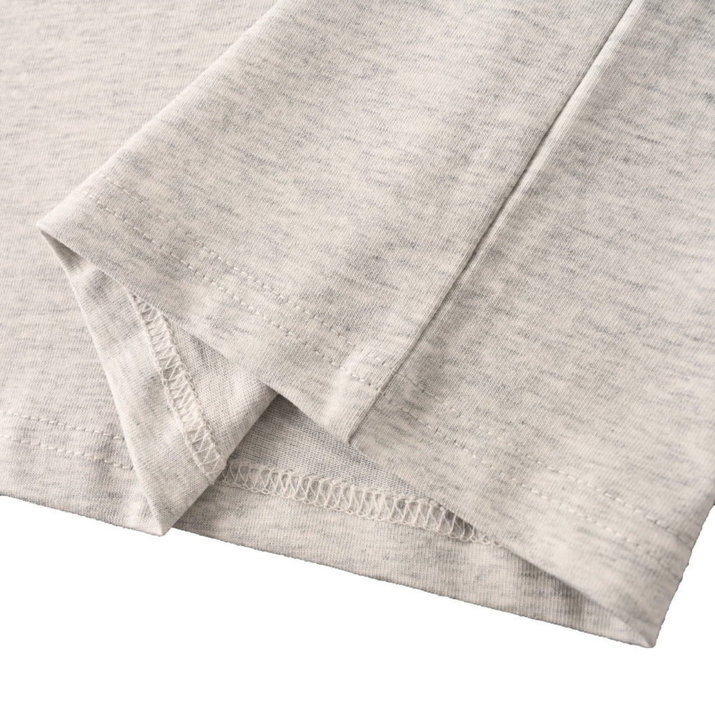 Acne Studios Bow‑Graphic Heather‑Grey Oversized Crew‑Neck T‑Shirt