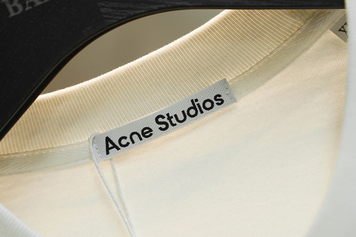 Acne Studios Stockholm 1996 Text‑Print Crew‑Neck Short‑Sleeve T‑Shirt