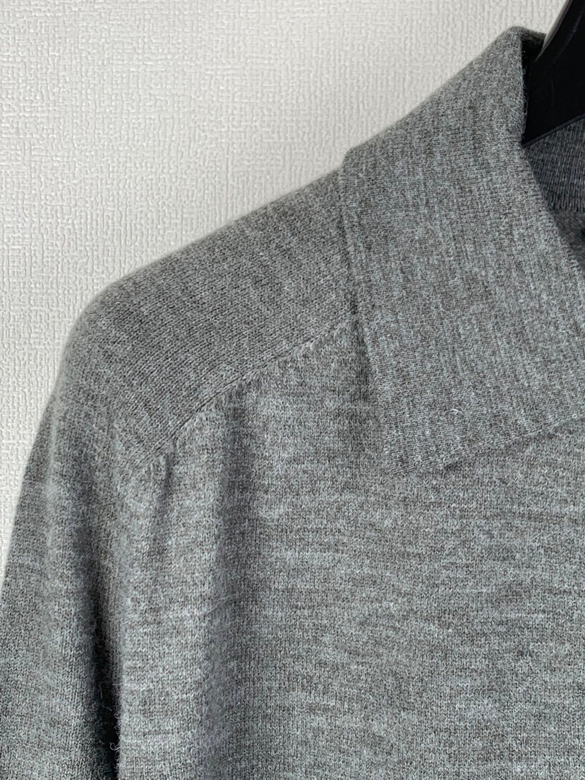 Acne Studios Long‑Sleeve Knit Polo Sweater