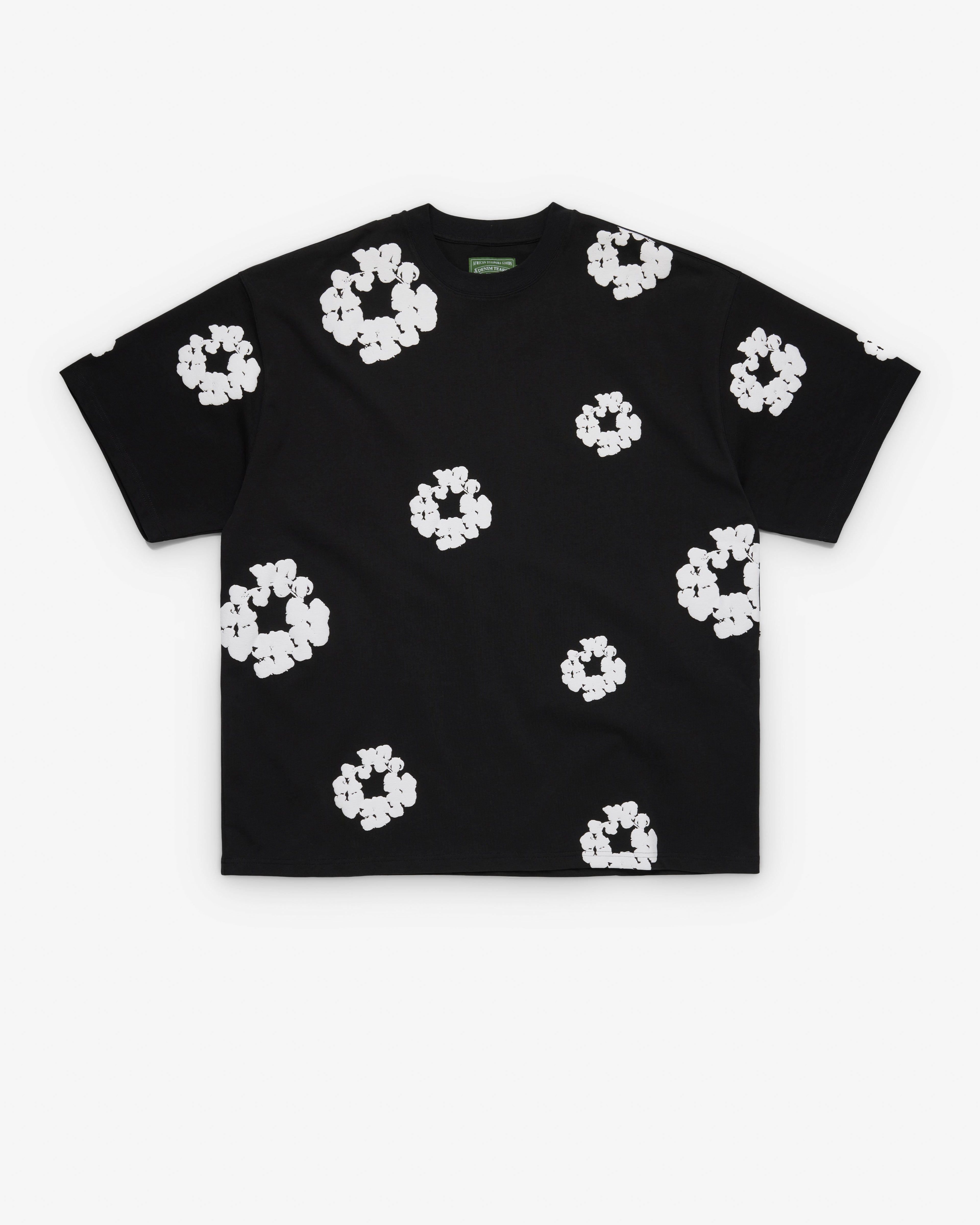 Denim Tears - Men's Cotton Wreath Tall Tee - (Black)