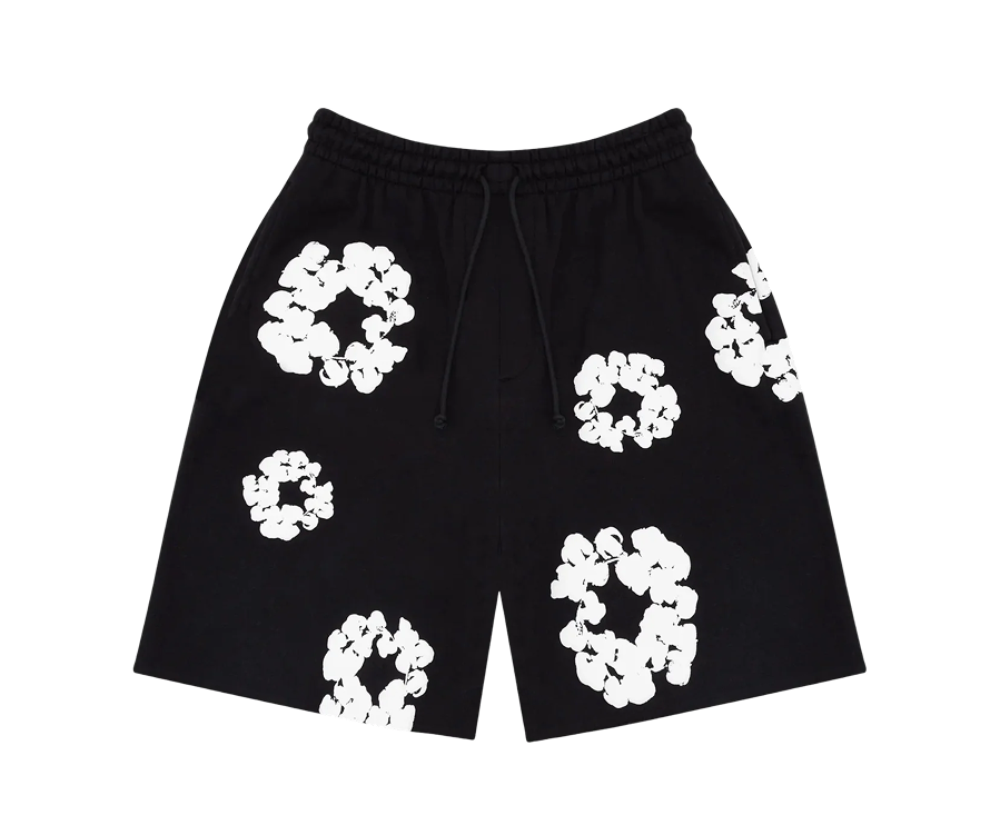Denim Tears The Cotton Wreath Shorts Black