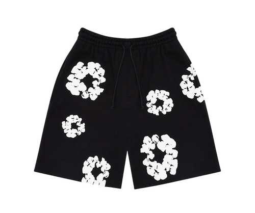 Denim Tears The Cotton Wreath Shorts Black
